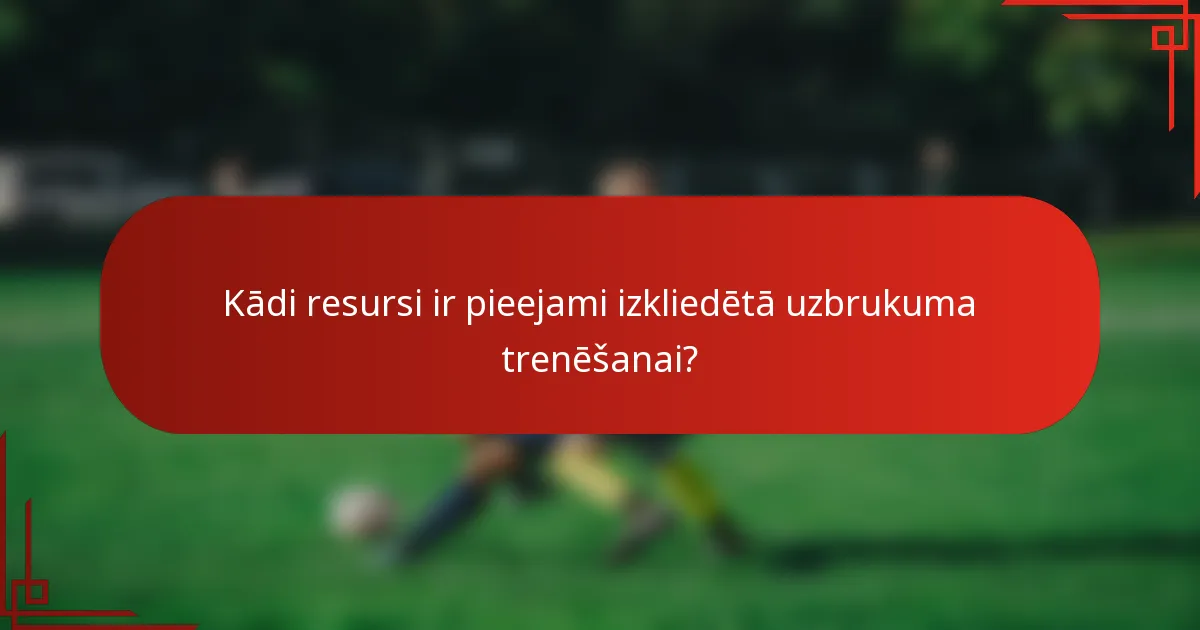 Kādi resursi ir pieejami izkliedētā uzbrukuma trenēšanai?